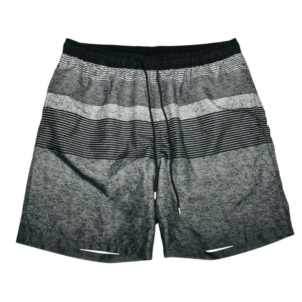 Kirkland Signature Black and Gray Swim‎ Trunks